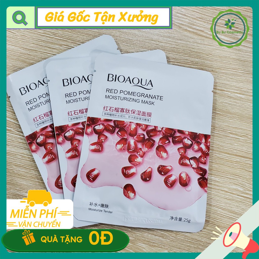 Mặt nạ chiết xuất thiên nhiên Nội Địa Trung BIOAQUA dưỡng da, cấp cẩm, đều màu da | BigBuy360 - bigbuy360.vn
