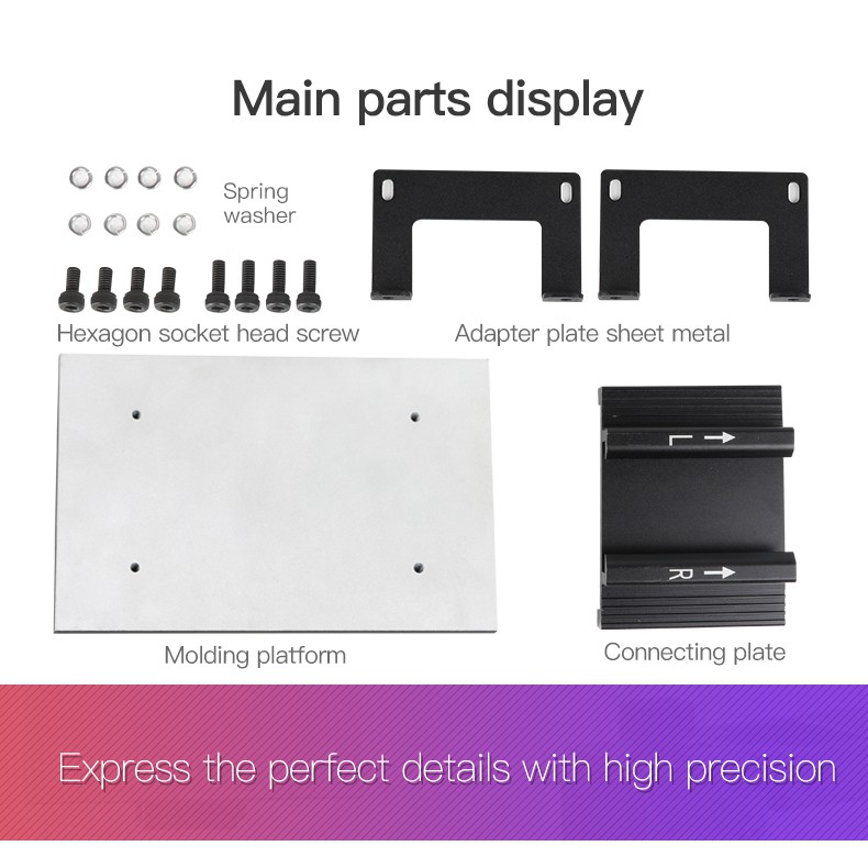 [Mã 155ELSALE giảm 7% đơn 300K] Bộ bàn in của máy in 3d Resin LD-006 Printing Platform Kit