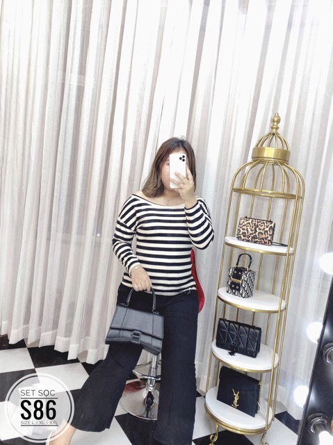 Bigsize Set sọc S86