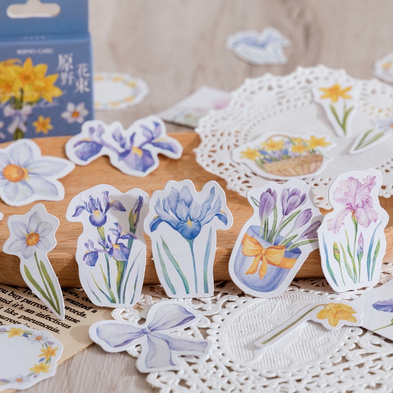 Hộp 46 hình dán chủ đề Boutique Series trang trí bullet journal