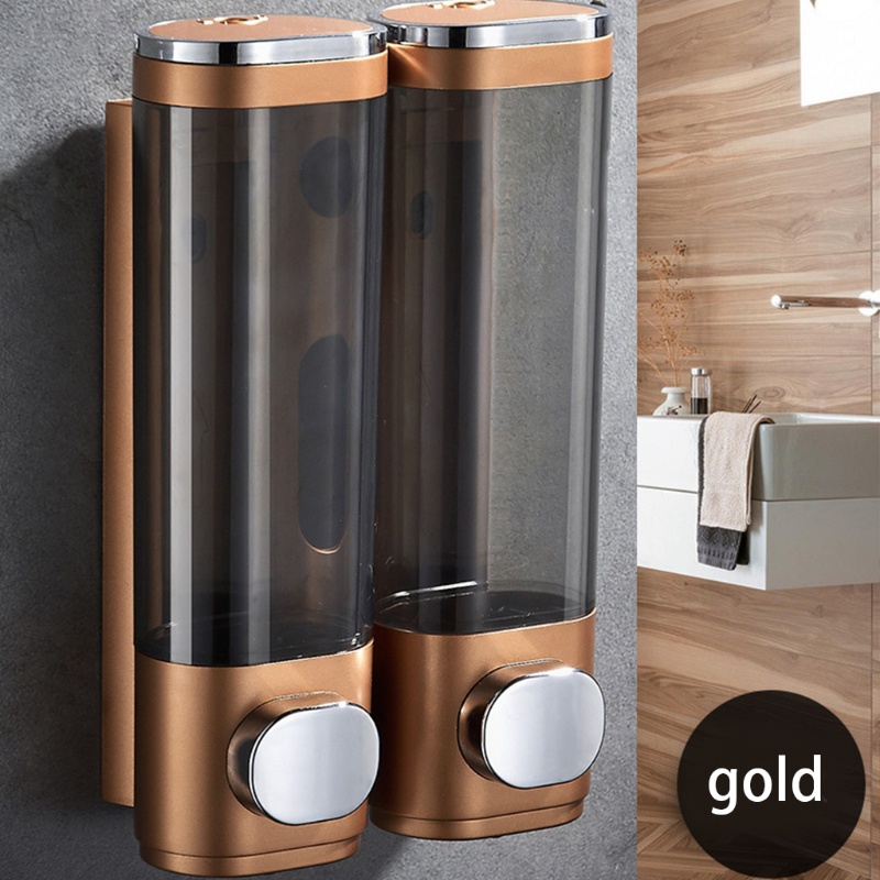 Bình Đựng Xà Phòng Dạng Nhấn Gắn Tường Không Cần Đục Lỗ Cho Nhà Tắm