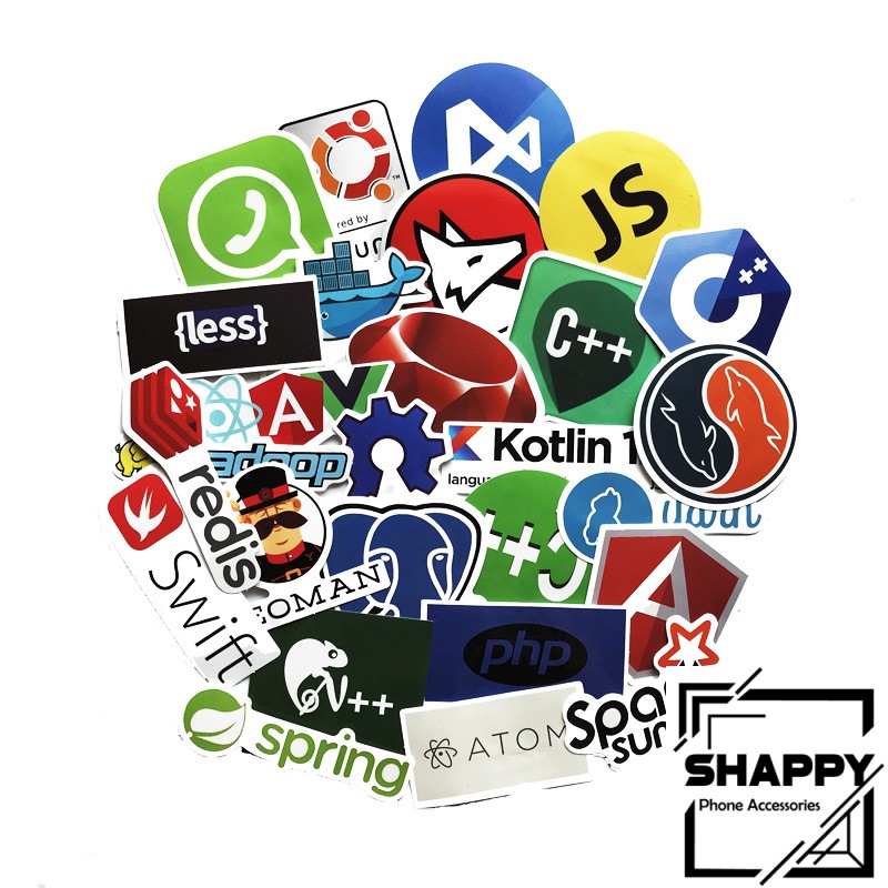 Sticker Dán Java Internet PVC Chống Thấm Nước | Dán Laptop - Dán Nón Bảo Hiểm - Dán Xe - Dán Vali [Shappy Shop]