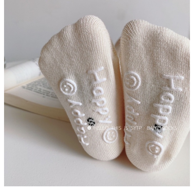 Tất cho bé vớ gấu chống trượt cotton phong cách Hàn Quốc