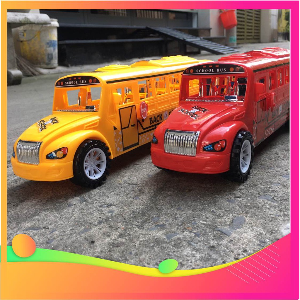 [ HCM SỈ=LẺ] Mô hình xe ô tô School bus đồ chơi trẻ em, hợp kim nhựa cao cấp,thiết kế đẹp.