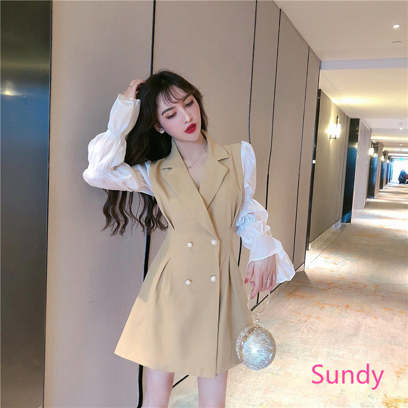 Đầm tay dài thời trang nữ mùa thu dễ thương