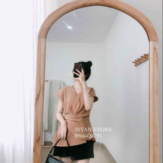 Áo sơ mi nữ vạt chéo