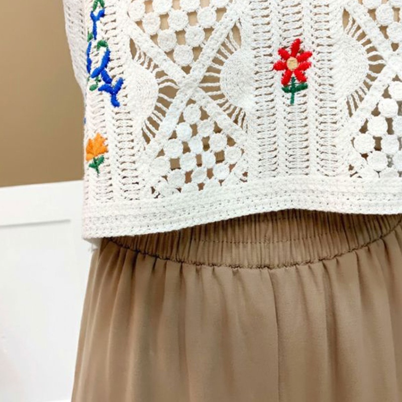 Áo Croptop Dệt Kim Cổ Tròn Hở Lưng Thời Trang Đi Biển Cho Nữ