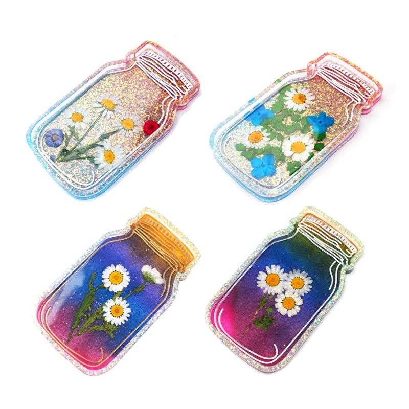 Khuôn đúc epoxy pha lê resin hình chậu làm nến thơm/ khay gương