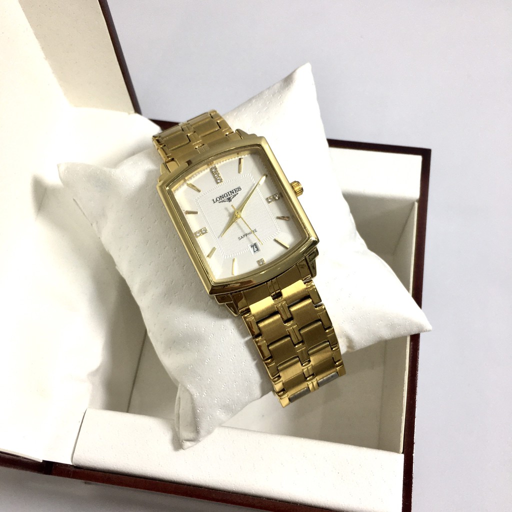 ( HÀNG XỊN ) Đồng hồ nam mặt chữ nhật ONGINES, kính saphire, chống nước tốt, dây demi siêu sang | BigBuy360 - bigbuy360.vn