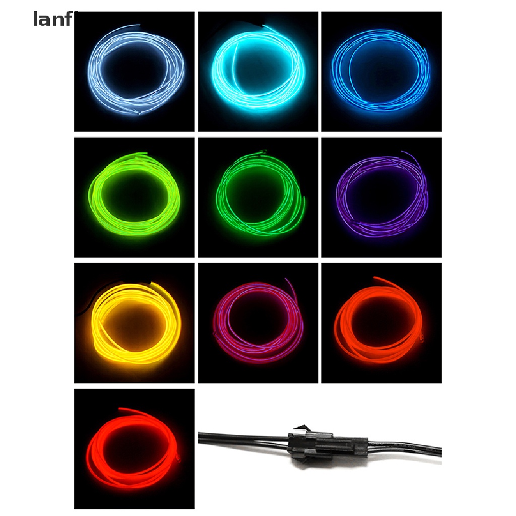 Dây Đèn LED Neon Mềm Dẻo Màu Neon Trang Trí Xe Hơi