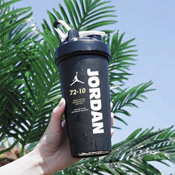 Bình nước tập GYM ☕𝐅𝐑𝐄𝐄 𝐒𝐇𝐈𝐏☕ Chai bình nước thể thao Shaker  Bình lắc Gym shaker