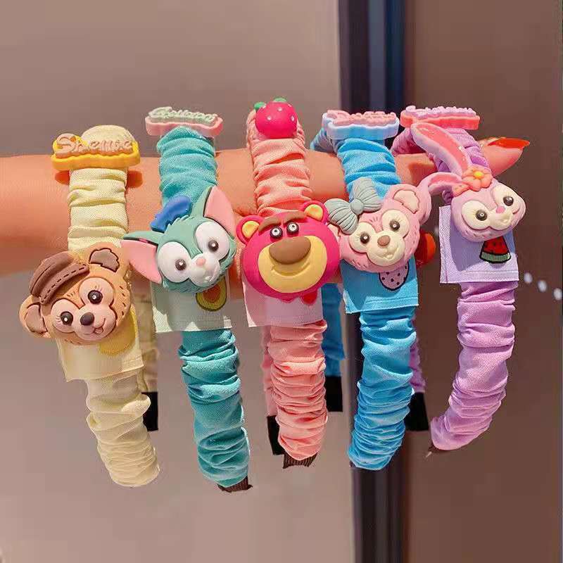 Bờm tóc kẹp tóc cho bé hình thú đang yêu, bờm nhún chun động vật hoạt hình dễ thương cho bé gái