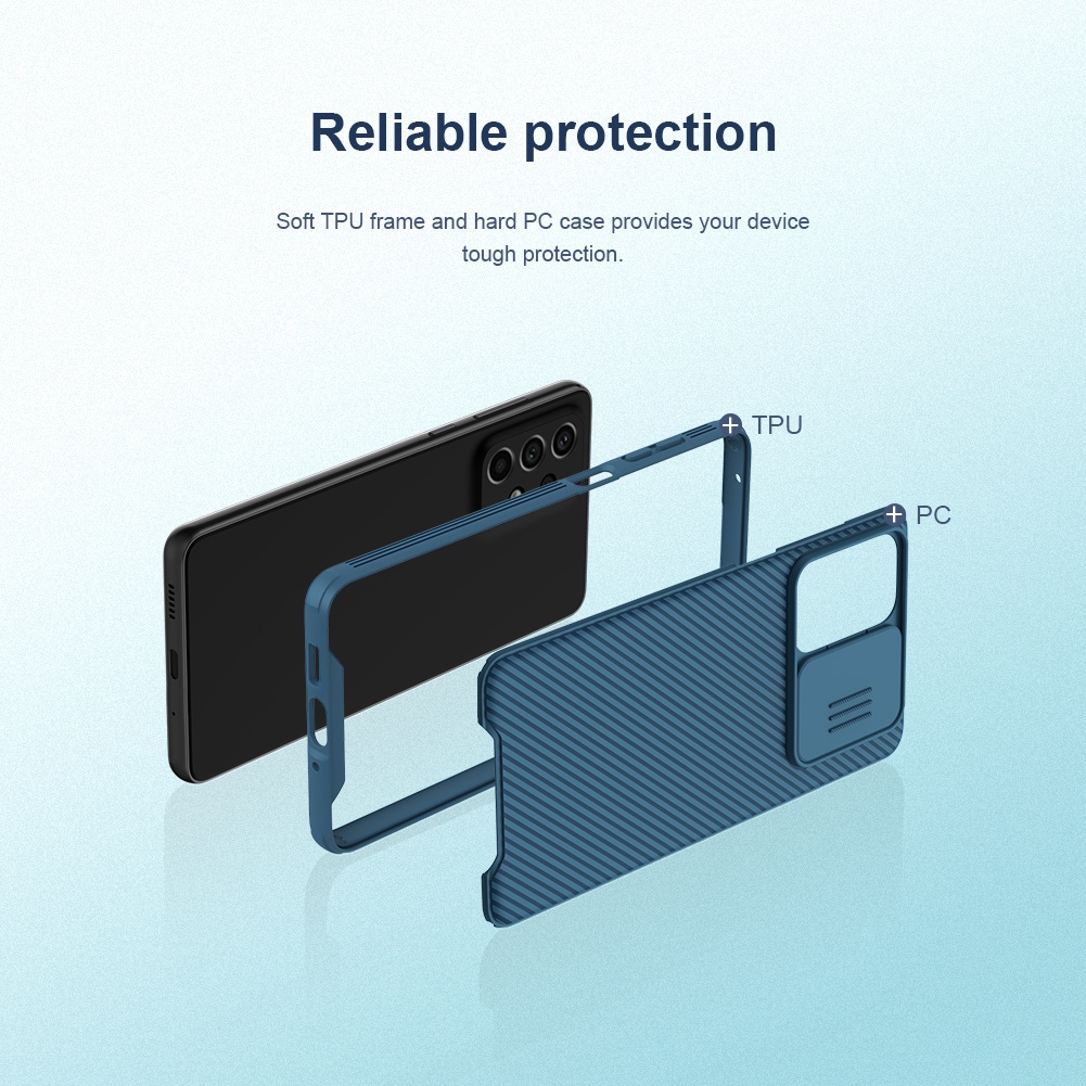 Ốp Điện Thoại Nillkin Bằng Pc Cứng Có Nắp Trượt Bảo Vệ Camera Cho Samsung Galaxy A73 5G