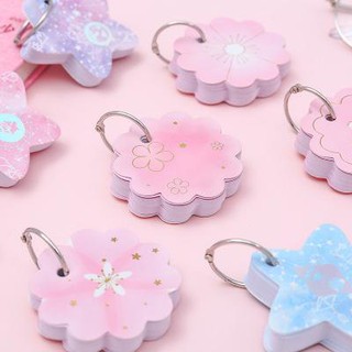 sổ note flashcard hình sao và hoa FC2 sổ note cute