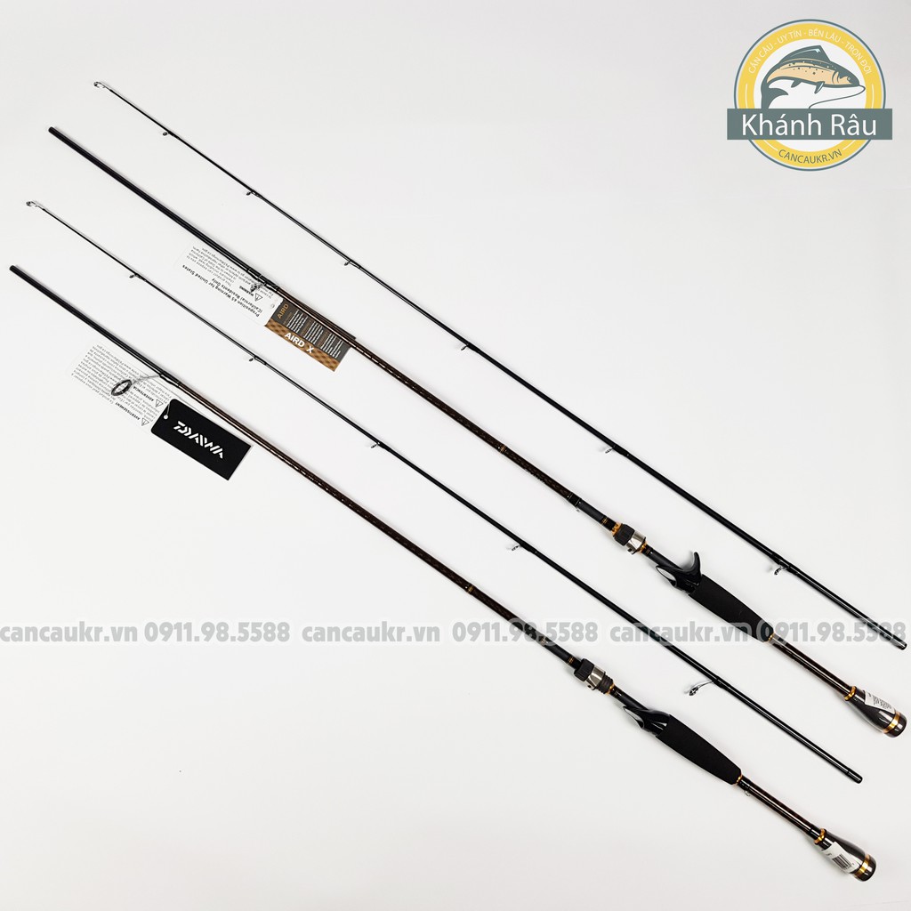 Cần Lure Daiwa 2 khúc AIRX Chính Hãng 1m98 - 2m1