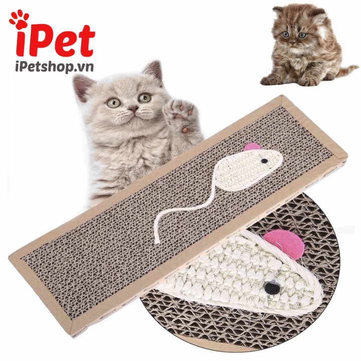 Bàn Cào Móng Cho Mèo Có Catnip Hình Chuột - iPet Shop