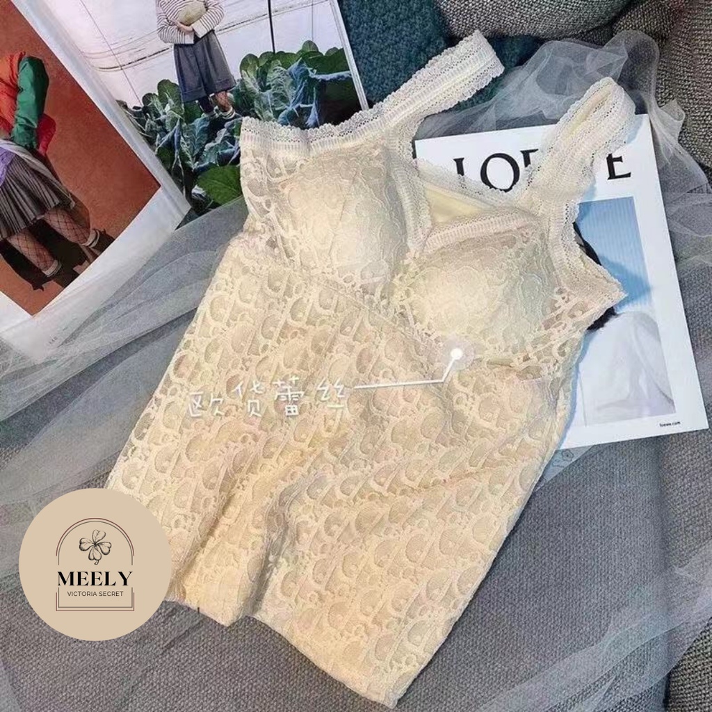 Áo Bra Lót Lông Dáng Dài Xuất Hàn Nữ, Áo Mặc Trong Vest Siêu Sexy, Áo 2 Dây Có Đệm Mút Nâng Ngực Freesize 45-60kg | BigBuy360 - bigbuy360.vn