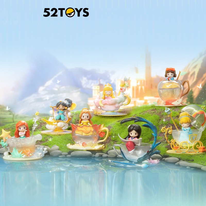 ★Hgtoys★Set 52 Mô Hình Búp Bê Disney D-baby Teacup Honey Series Dùng Trang Trí