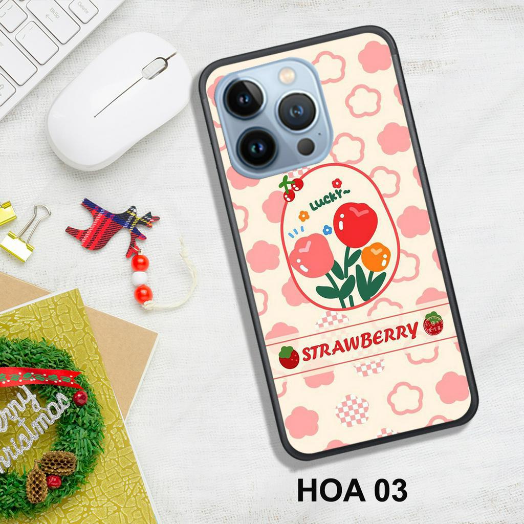 Ốp Lưng  IPHONE 13 - 13 PRO - 13 MINI - 13 PROMAX - X/XS - XR - XSMAX  , In Hình HOA, Màu Sắc Bắt Mắt.