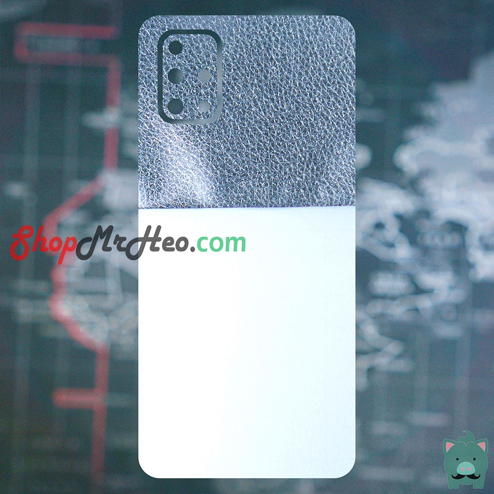 SKin Dán Mặt Sau Lưng Vân 3D Samsung Galaxy M11 - M21 - M30s - M31 - M51 - Carbon, hình hộp, nhám, Vân Da