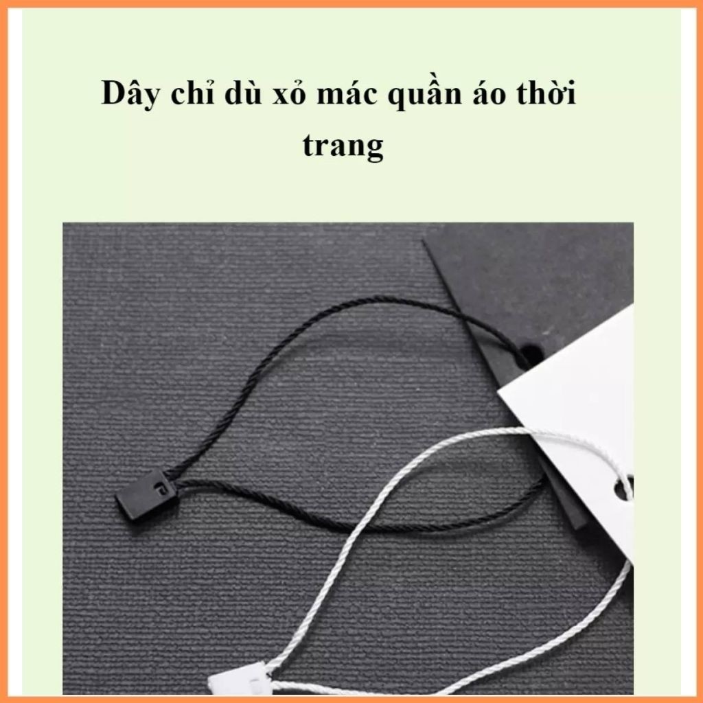 Dây Tag Dù Treo Nhãn Mác 1000 Sợi Màu Trắng Đen