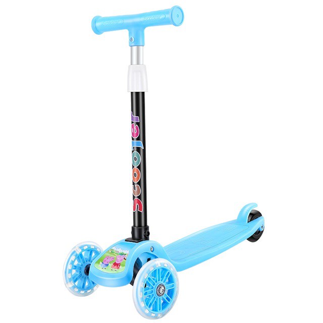 [Free Ship] Xe trượt scooter bánh phát sáng có thể gập gọn dễ mang theo