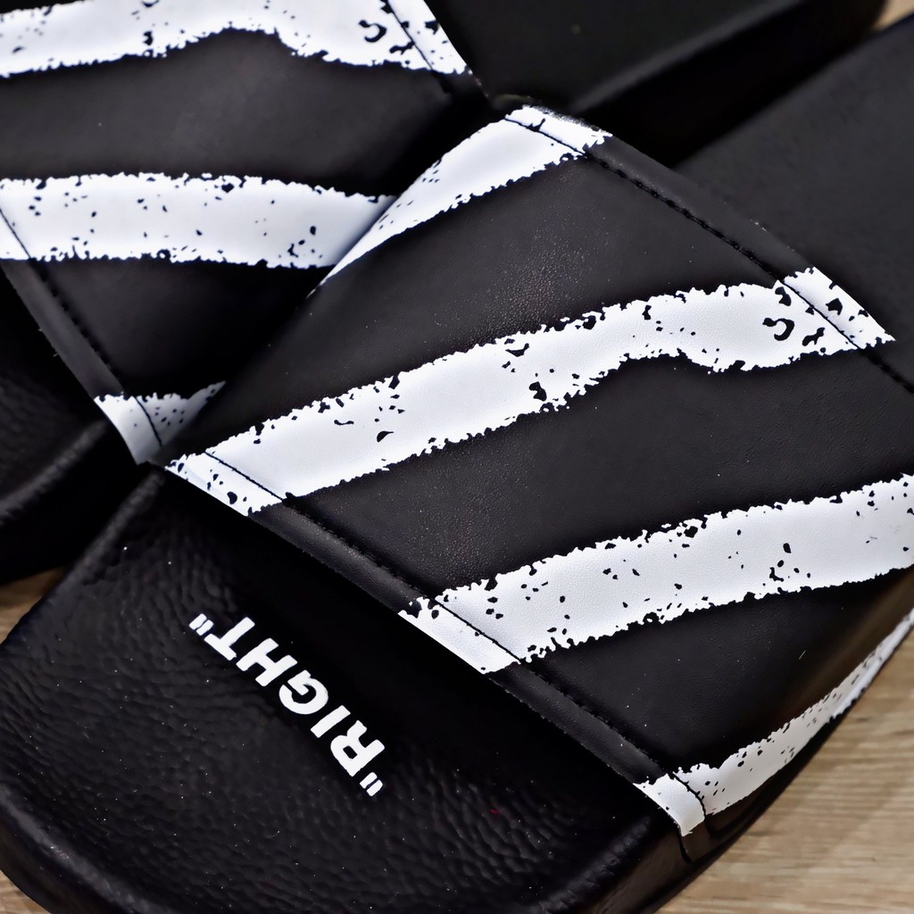 Dép Off White logo printed slides ss20