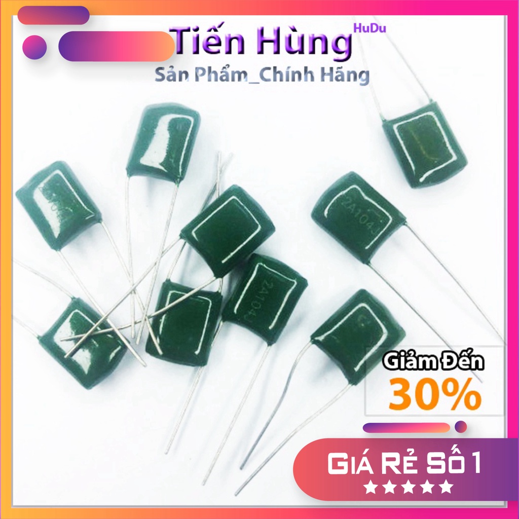 ComBo 10 Tụ Mica 100V 2A 104J 104 100nF, Linh Kiện Điện Tử Mạch Bếp Từ Chất Lượng