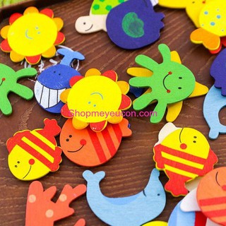 Bộ 12 con vật dán tủ lạnh
