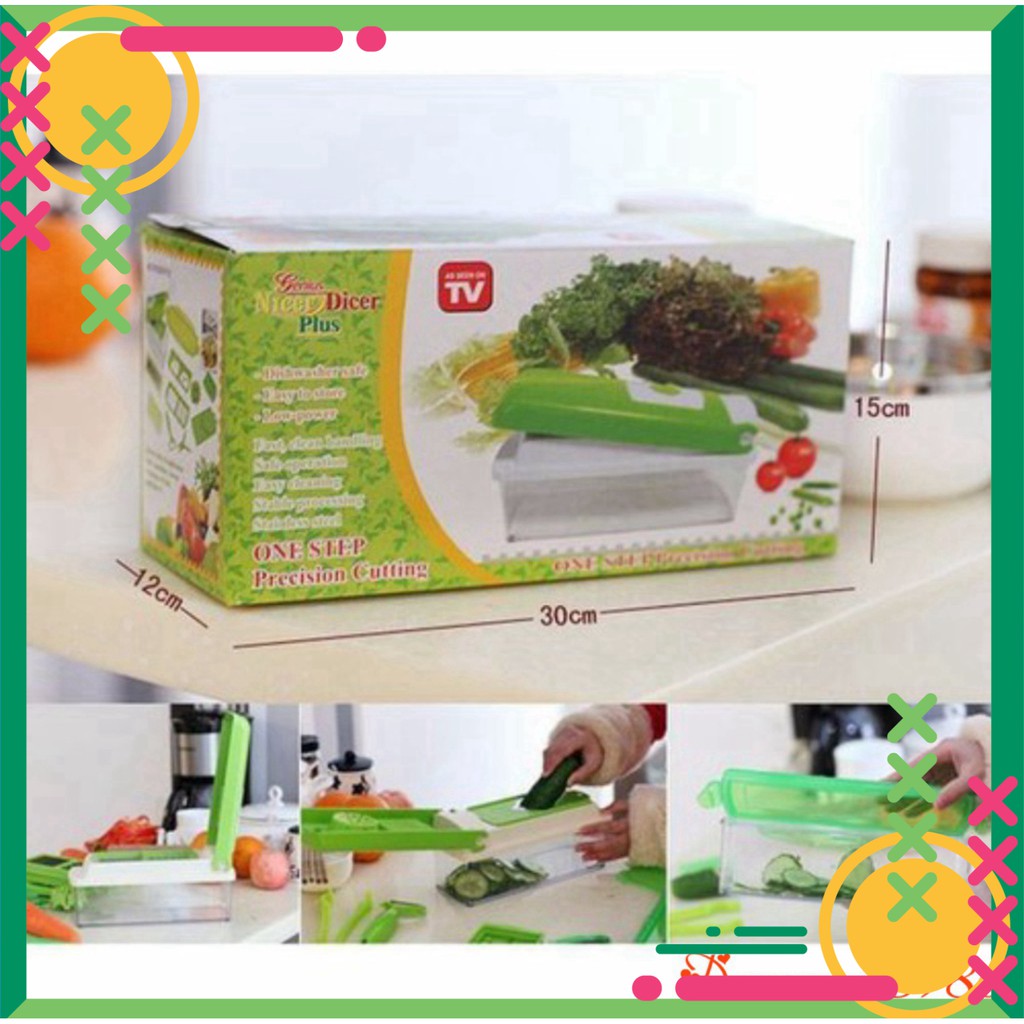 [FREE SHIP] 💥[Rẻ vô địch]💥 Bộ cắt gọt đa năng 10 món Tiện Dụng Nicer Dicer Plus💥SIÊU HOT💥