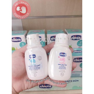 ****SỮA TẮM GỘI CHIẾT XUẤT YẾN MẠCH CHICCO CHAI MINI 60ML
