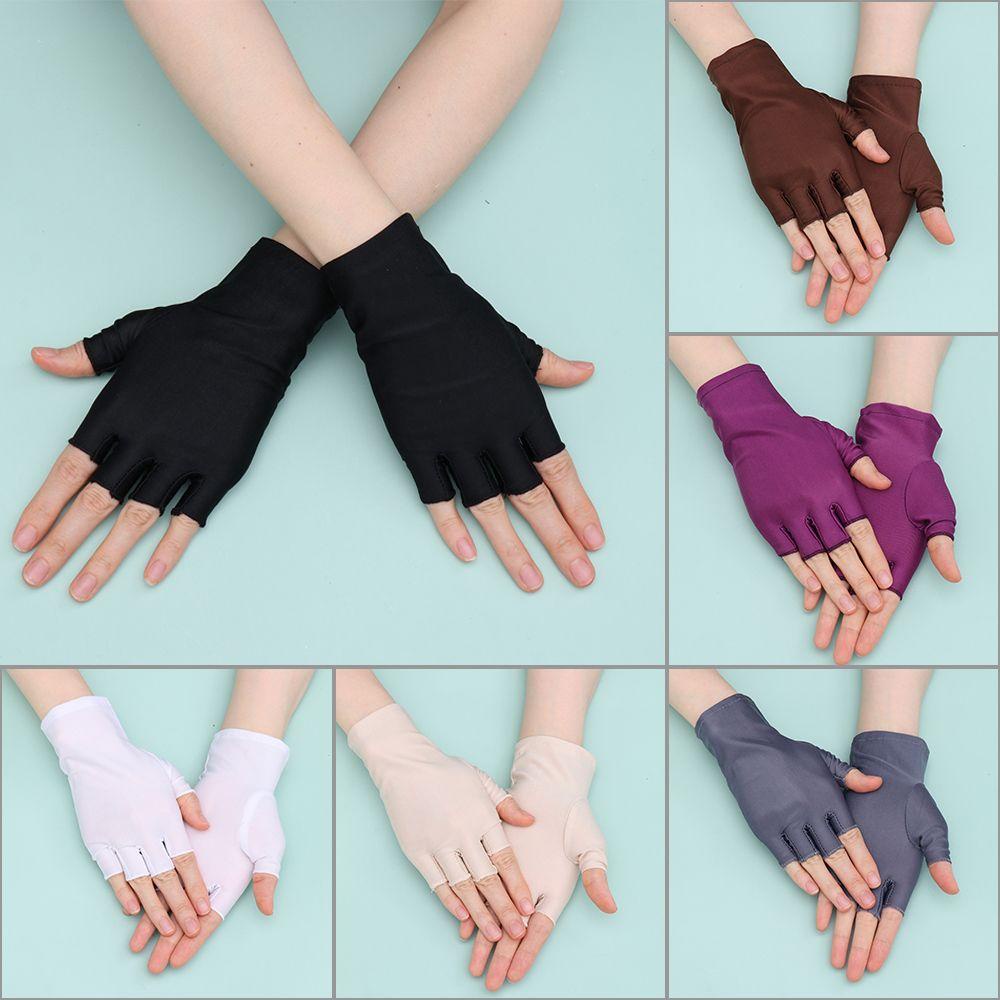Găng Tay Hở Ngón Thoáng Khí Chống Nắng Tiện Dụng Sự Bảo Vệ