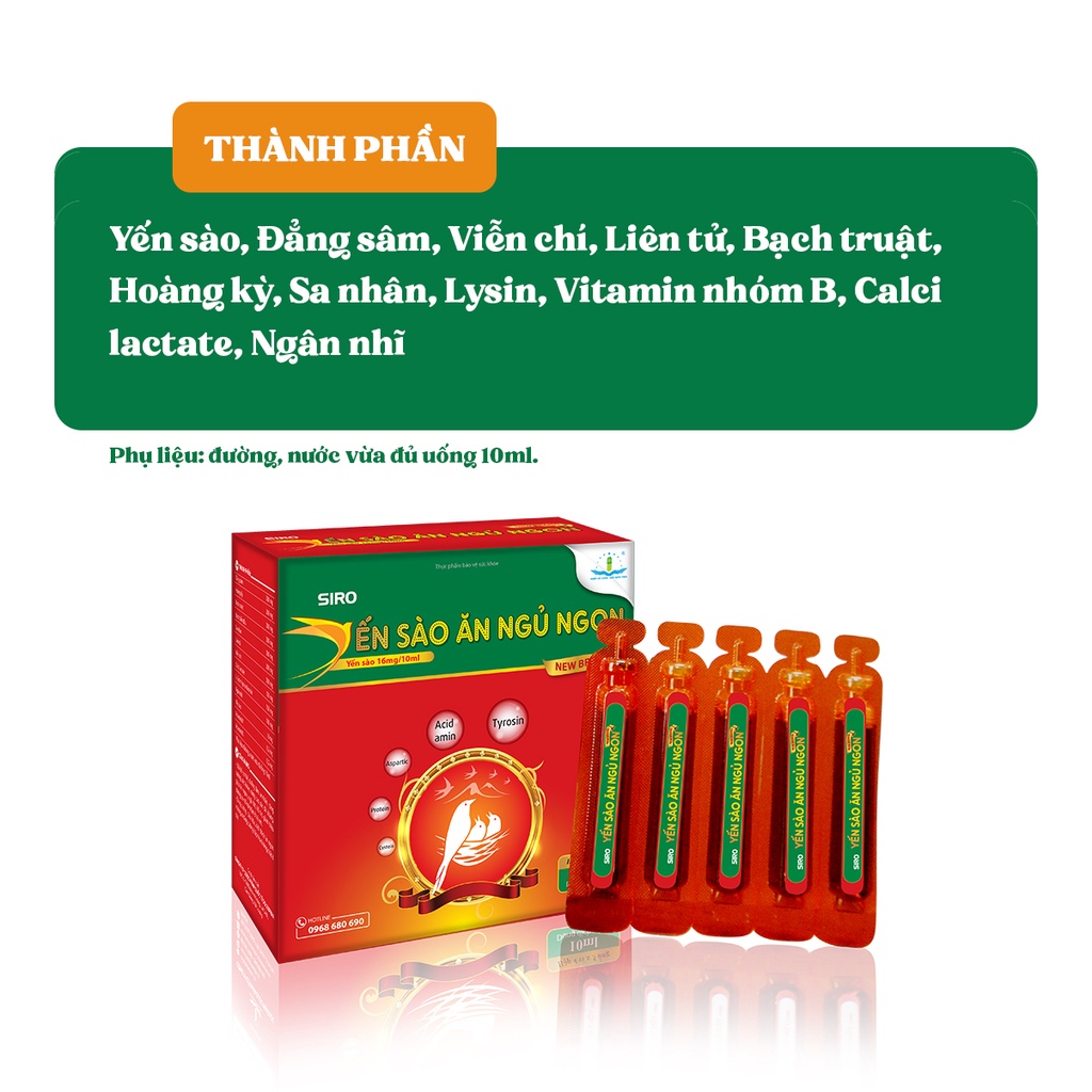 Siro Yến Sào Ăn Ngủ Ngon New Brand  - Giúp bồi bổ cơ thể, giúp bé ăn ngon ngủ ngon - Tâm Dược