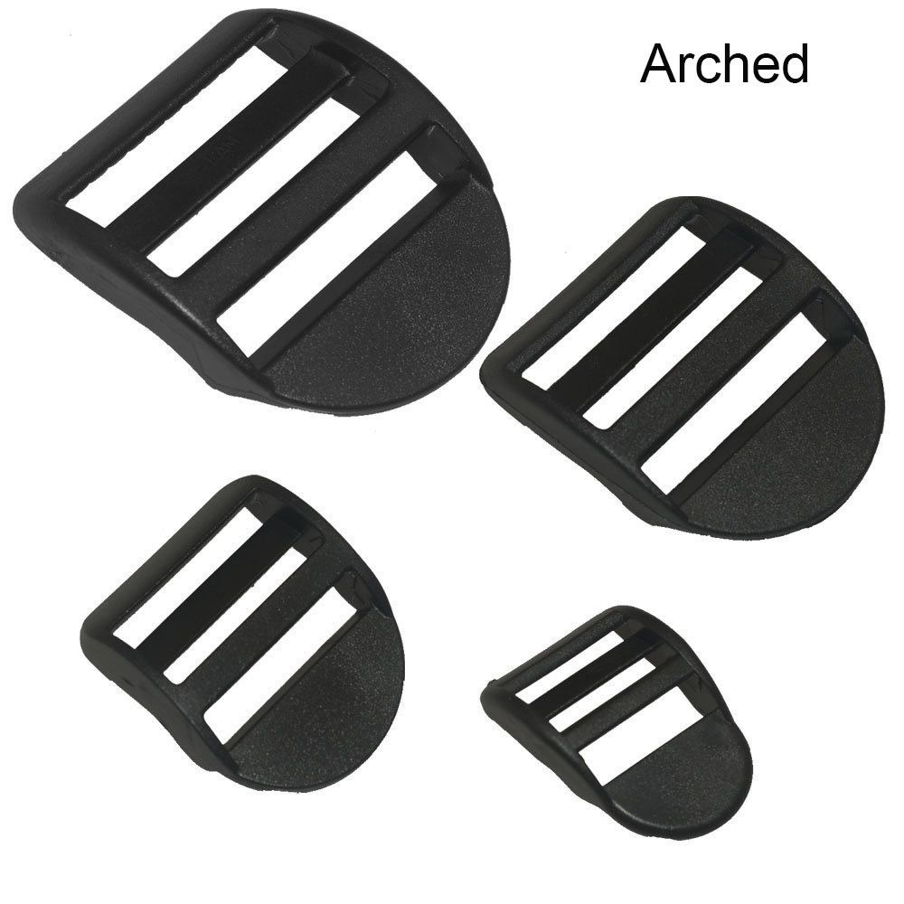 Set 10 móc khóa dây đeo ba lô bằng nhựa màu đen chất lượng cao