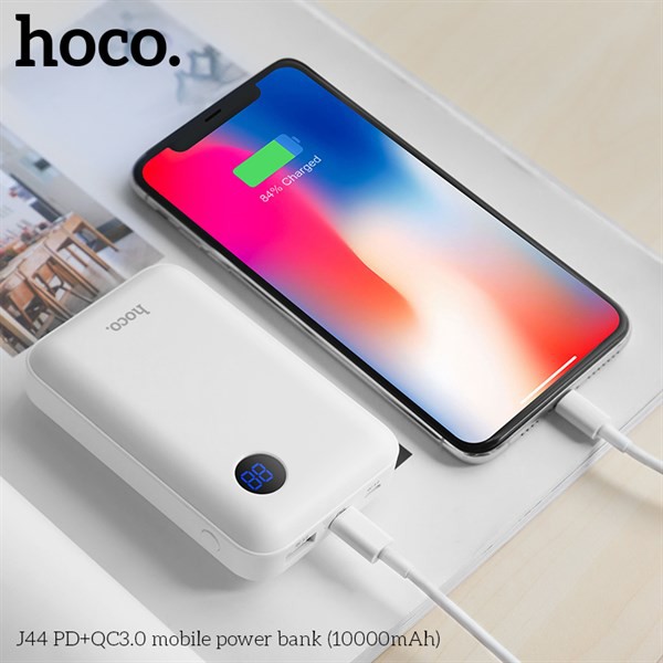 Sạc dự phòng Hoco J44 hỗ trợ sạc nhanh QC 3.0 - 10000 mah