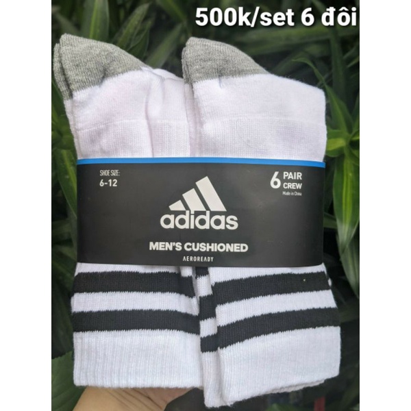 Set 6 đôi vớ dài ADIDAS