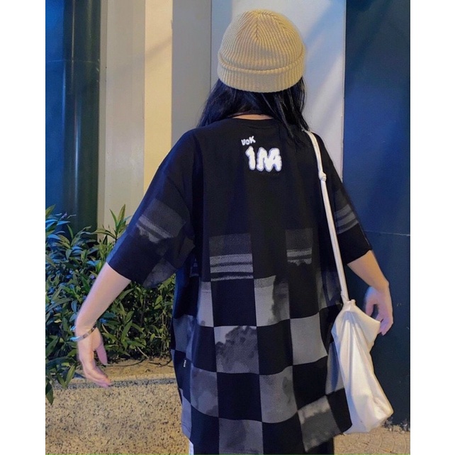 Áo thun tay lỡ karo 1M
