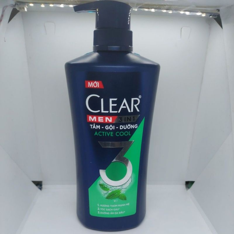 CLEAR MEN 3IN1 TẮM- GỘI- DƯỠNG TOÀN THÂN