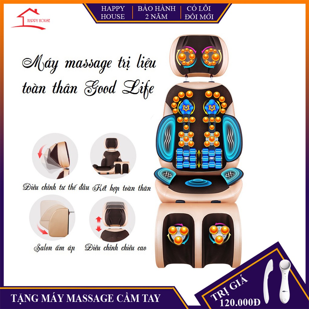 Ghế massage thư giãn trị liệu toàn thân, massage hồng ngoại, bảo hành 24 tháng, lỗi đổi mới trong 7 ngày đầu nhận hàng