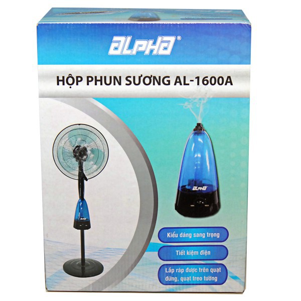 Hộp phun sương Alpha AL-1600A (Gắn vào quạt)