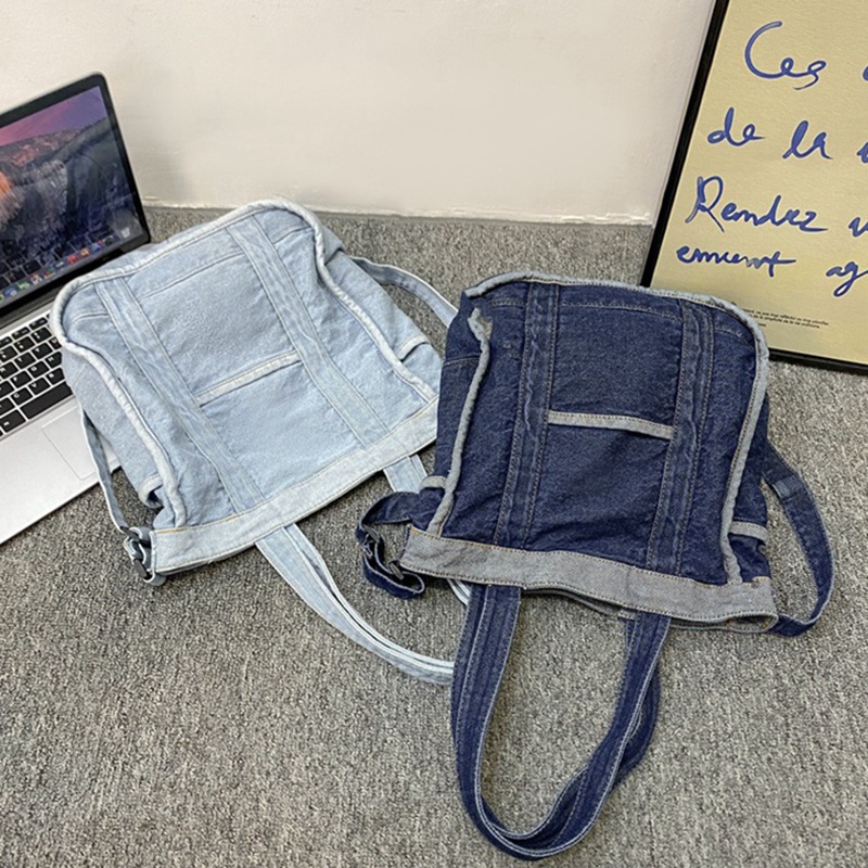 IELGY Túi Đeo Chéo Vải denim Cỡ Lớn Thời Trang Dành Cho Nữ