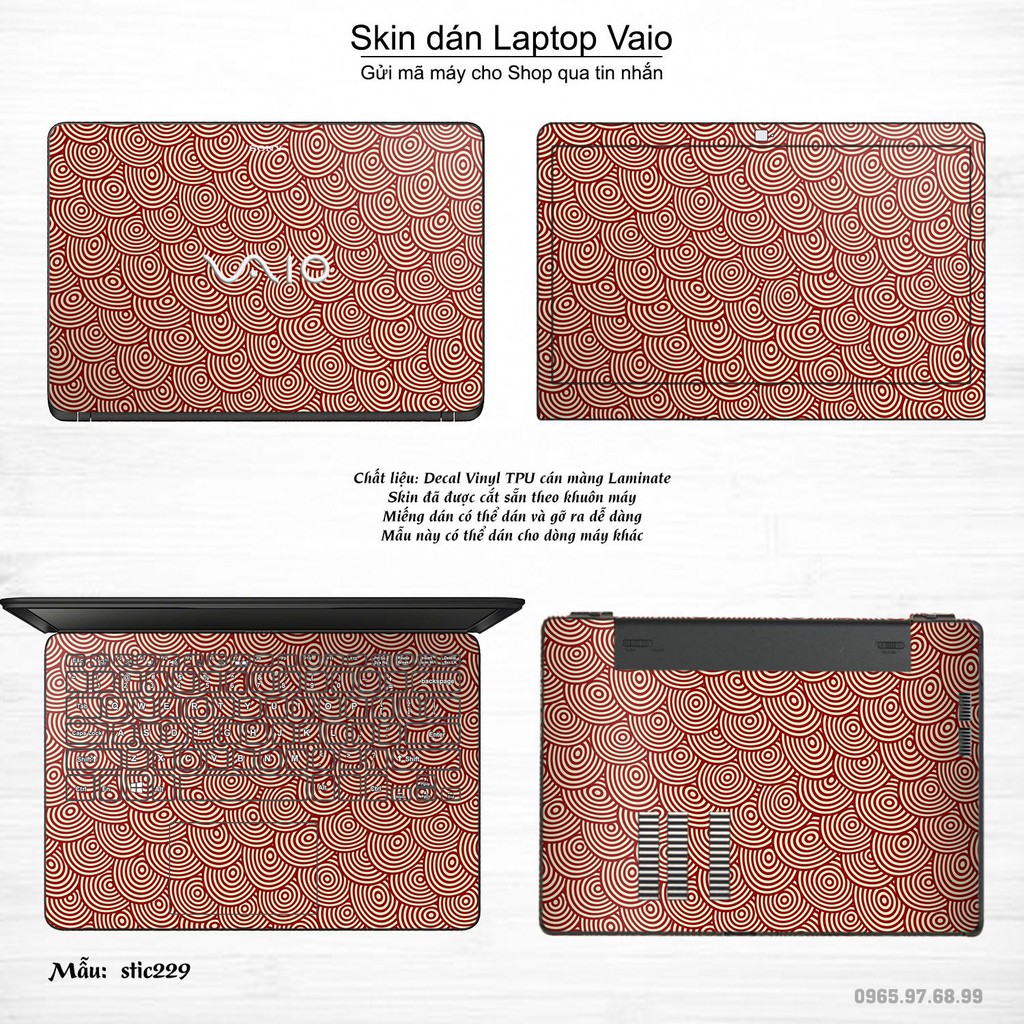 Skin dán Laptop Sony Vaio in hình Hoa văn sticker _nhiều mẫu 37 (inbox mã máy cho Shop)