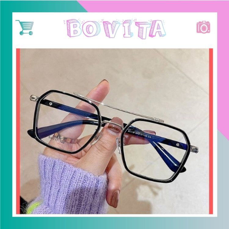 Gọng Kính Giả Cận Nam Nữ Dáng Vuông [CÓ BẢO HÀNH ĐỔI TRẢ] Kính Giả Cận Tony Stark Người Sắt- VT9