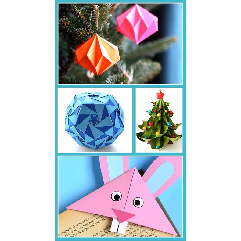 ĐỒ CHƠI GIẤY ORIGAMI CHÍNH HÃNG JOAN MIRÓ 100 TỜ 10 MÀU BÉ TẬP LÀM THỦ CÔNG