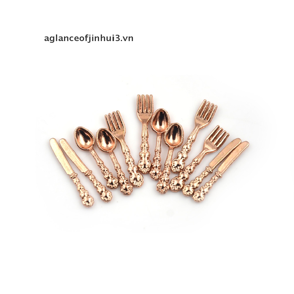 Set 12 Dao Nĩa 1: 12 Dùng Trang Trí Nhà Búp Bê