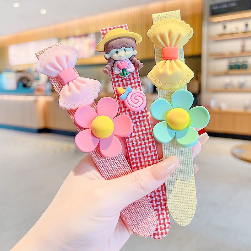 Băng Đô Cài Tóc Khóa Dán Xinh Xắn Cho Bé Gái