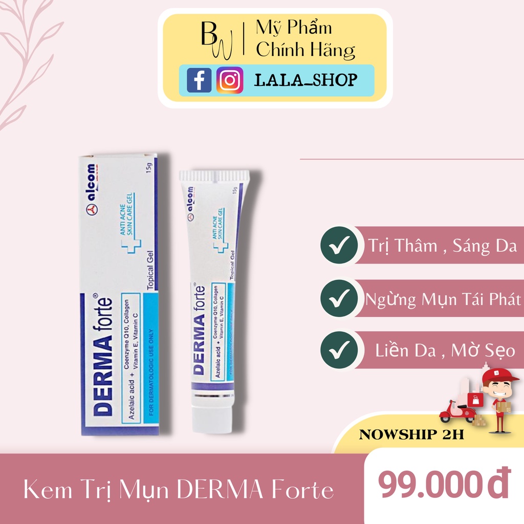 Gel Giảm Mụn Giảm Thâm Mụn DERMA FORTE