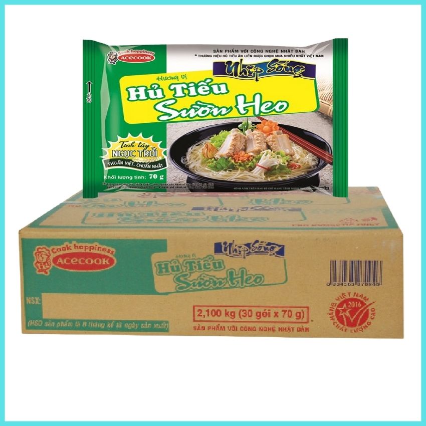 Hủ tiếu nam vang nhịp sống Acecook thùng 30 gói 70g- thương hiệu của người Việt