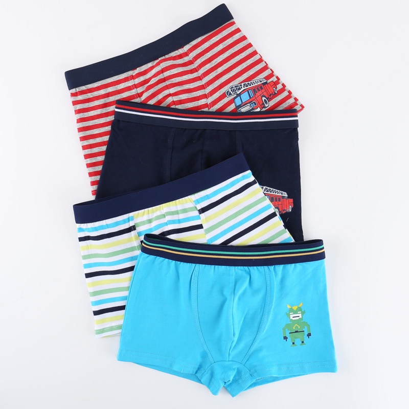 Boxer / Quần Lót Bé Trai Cotton Hình Siêu Nhân Xuất Đông Âu ( Q183 ).