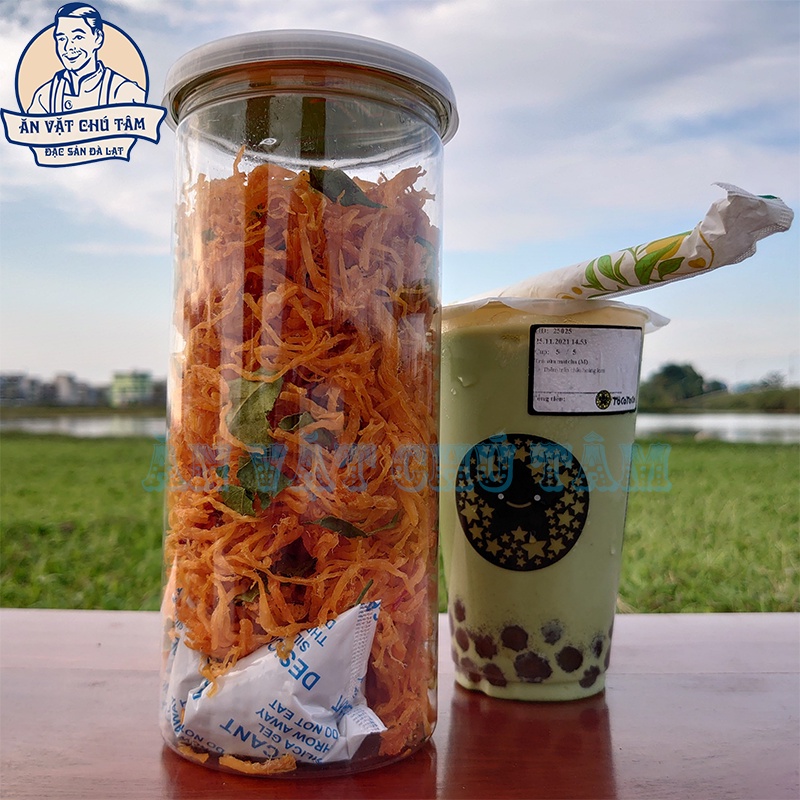 khô gà lá chanh 300gr , đồ ăn vặt handmade Chú Tâm đặc sản Đà Lạt, khô gà thơm ngon vị gia truyền đảm bảo vệ VSATTP | BigBuy360 - bigbuy360.vn